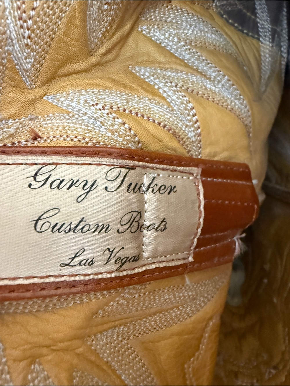 Gary Tucker Custom Ostrich Taz Cowboy Boots Approx 10.5 - Picture 15 of 16